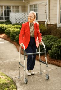 senior woman outside; elderly; summer heat tips