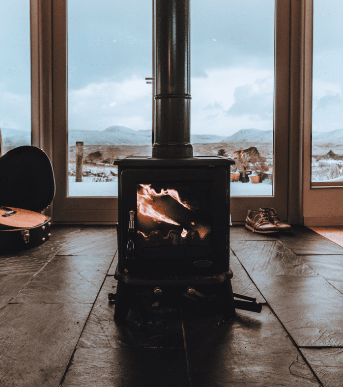 fireplace, wood stove, power out, winter